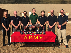 Army Target Pistol Squad at the Army Target Pistol Championships 2017